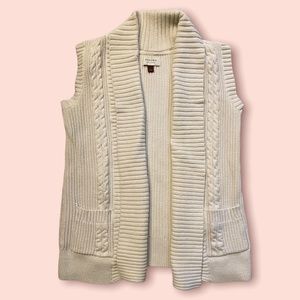 Sonoma sleeveless open front cardigan sweater Women’s size Large